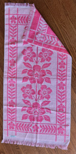 Vintage Towel Pink tone on tone